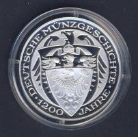 Németország cca 2007. "1200 éves a német pénzverés" bimetál Ag emlékérem T:PP