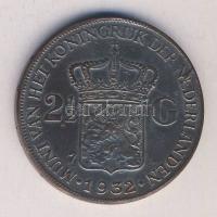 Hollandia 1932. 2 1/2G "Wilhelmina" Ag T:3