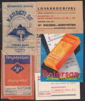 6 db reklámutalvány: Kodak, Hites Ruhafestő, Kárpáti Só, stb.