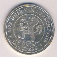 Hollandia 1979. Utrecht egyesülésének 400. éves évfordulója Ag emlékérem T:PP