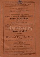 1913 Helyi díjszabás gyors és teheráruk számára a cs. és kir. szab. Kassa-Oederbergi vasúton német és magyar nyelven; Pesti könyvnyomda Rt. / Lokal-Tarif für die Eil- und Frachtgüttern auf der Linien der k. k. priv. Kaschau-Odenberger Eisenbahn auf deutsch und ung.; Pester Druck. AG.