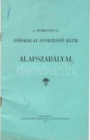 1914 A selmecbányai Főiskolai Sportlövő klub Alapszabályai; Joerges Ágost özvegye és fia könyvnyomdája 1914 / Statuten des Sportschiesserklubs der Selmecbányaer Hochschule, Druckerei der Witwe und Sohnes von Ágost Joerges