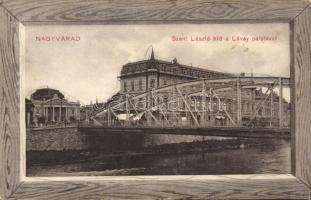 Nagyvárad St László bridge with the Lévay Palace and the Duna Insurances