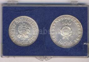 1973. 50Ft Ag + 100Ft Ag "Petőfi" T:BU eredeti MNB plasztiktokban!