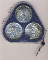 1976. 200Ft Ag 3klf db "Festők I.Derkovits, Szinyei, Munkácsi" sor T:BU Eredeti plombált MNB tokban!