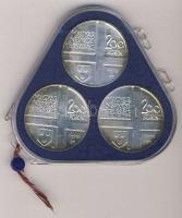 1976. 200Ft Ag 3klf db "Festők I.Derkovits, Szinyei, Munkácsi" sor T:BU Eredeti plombált M...