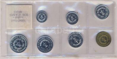 Németország/NDK 1983. 1Pf, 5Pf, 10Pf, 20Pf, 50Pf, 1M, 2M szettben T:PP