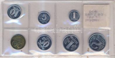 Németország/NDK 1983. 1Pf, 5Pf, 10Pf, 20Pf, 50Pf, 1M, 2M szettben T:PP