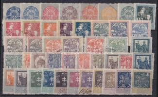 66 db régi okmánybélyeg 2 berakólapon