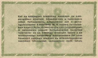 1946. 50.000AP (3x) közte sorozat/sorszám nélküli is T:II,III