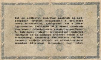 1946. 500.000AP (2x) + 1.000.000AP (2x) +  10.000.000AP közte anyag, szín, vízjel eltérések! T:I-,II...
