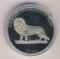 Kongó 2002. 10Fr "1892-Peugeot" Ag T:PP