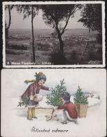 16 db vegyes főleg háború előtti képeslap, érdekes tétel