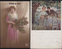 16 db vegyes főleg háború előtti képeslap, érdekes tétel