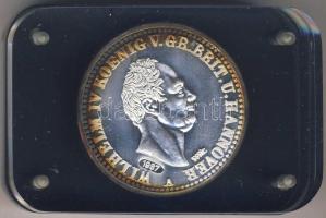 Németország/Hannover 1837A. "Wilhelm IV" 1 Thaler Ag 1987-es újverete műanyag tartóban T:PP