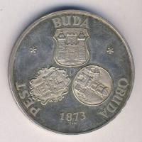 1973. "Pest-Buda-Óbuda" Ag emlékérem 25g T:exPP