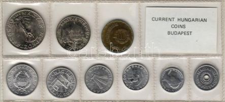 1980 Forint-fillér soreredeti műanyag kiszerelésben 2f-10Ft T:BU