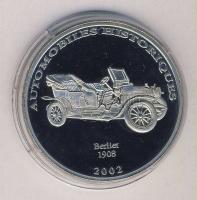 Kongó 2002. 10Fr "1908-Berliet" Ag T:PP