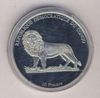 Kongó 2002. 10Fr "1908-Berliet" Ag T:PP