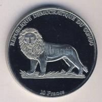 Kongó 2002. 10Fr "1906-Cadillac" Ag T:PP