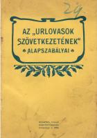 1904 Az Úrlovasok Szövetkezetének alapszabályai; Pallas nyomda / Grundregeln der Herrenreiter-Genossenschaft; Pallas Druckerei