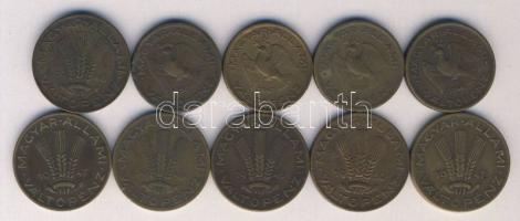 1946-1950. 10db klf fillér, közte 1948. 20f, 1950. 10f + 20f T:vegyes