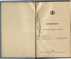 1898 Munkakönyv; Sajó vidék nyomda Rozsnyó / Arbeitsbuch; Sajó-Gegend Druckerei, Rozsnyó