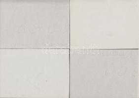 Több mint 100 10,5 x 15 cm nagyságú vízjeles papírlap, sokféle vízjel