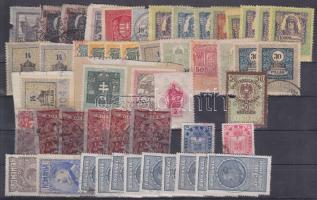 49 db magyar és külföldi okmánybélyeg