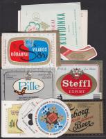 47 db (28 klf) bor és sörcímke