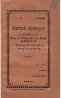 Betétkönyv a pozsonyi Korona Takarék és Hitelszövetkezet üzletrész birtokosai által fizetendő heti betétekről; Kath. Irod. Rt. nyomdája / Einlagebuch über die wöchentlichen Einlagen, die die Geschäftsteil-Inhabern der Pozsonyer Korona Sparkassen- und Kreditgenossenschaft zu bezahlen haben;  Druckerei der Kath. Lit. AG