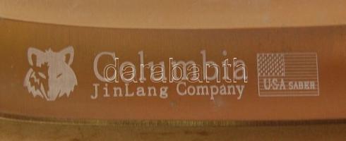 Jinlang márkájú tőr eredeti vászontokban 115mm-es pengehosszal, új állapotban