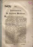 1816 Szegényrendelet szankcionáló résszel latin nyelven / Armenverordnung mit Sanktionen in lat. Sprache