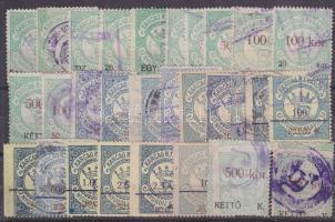 29 db Karcag városi okmánybélyeg