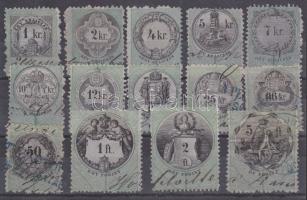 1898 14 klf okmánybélyeg hártya papíron