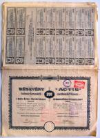 1918-1920. "Magyar Asphalt Részvénytársaság" részvénye 200K-ról (2x) T:vegyes