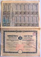 1918-1920. "Magyar Asphalt Részvénytársaság" részvénye 200K-ról (2x) T:vegyes