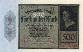 Németország/Weimari Köztársaság 1922. 500M T:I