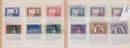 1927 Törvénykezési illetékbélyeg sor kompletten 12 érték