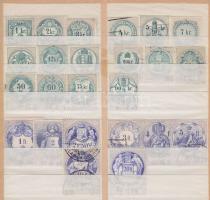 1891 Okmánybélyeg sor 24 db klf értéke