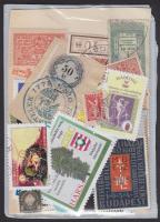 Összeállítás: zárjegyek, levélzárók, stb 54 db