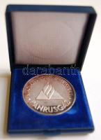 Dekoratív modern emlékérem "Panrusgáz" ezüstözött fém, díszdobozban T:PP