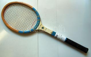 Spalding márkájú régi fa teniszütő ép húrokkal