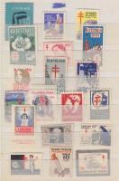 kb 120 db külföldi levélzáró kis berakóban