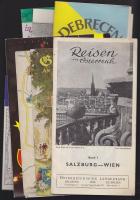 Kis nyomtatvány tétel: térképek, utazási prospektusok, albumok