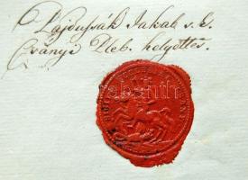 1847 Csányi plébánia anyakönyvények kivonata Jászsági pecséttel