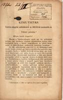 1892 Kimutatás a Tabihta-Nőegylet működéséről; Hornyánszky Viktor nyomdája / Nachweis über das Wirken des Frauenvereins  Tabihta; Druckerei von Viktor Hornyánszky