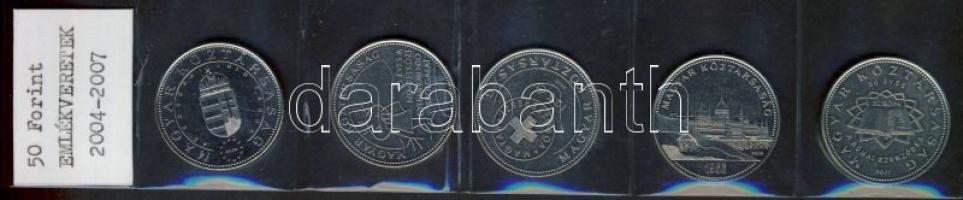 2004-2007. 50Ft 5db klf emlékverete T:1