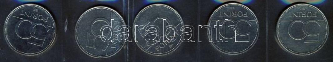 2004-2007. 50Ft 5db klf emlékverete T:1