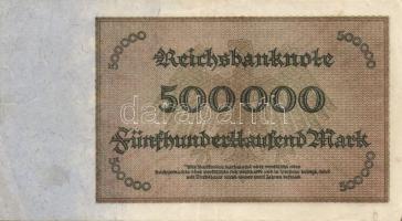 Németország/Weimari Köztársaság 1923. 500.000M (2x) T:II,III+